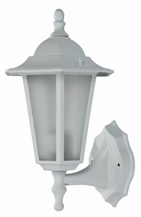 Alexander One Light Wall Lantern WhiteOutdoor wall sconces with motion sensor