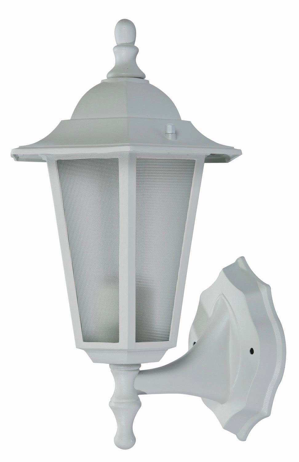 Alexander One Light Wall Lantern WhiteOutdoor wall sconces with motion sensor