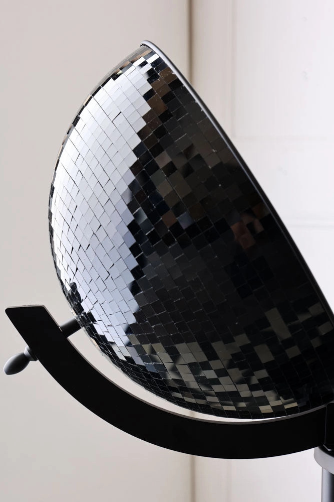 All-Black Disco Ball Drinks Trolley Cart
