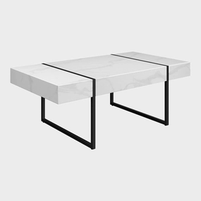 Alps - Coffee Table With White Marble Effect Topoutdoor coffee table for patio or lounge