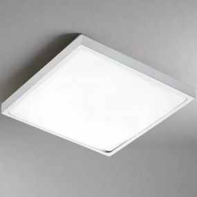 ALTAR Grey Square LED Ceiling Light, 4000K, 24W, 1680lm, IP44Weatherproof outdoor lighting