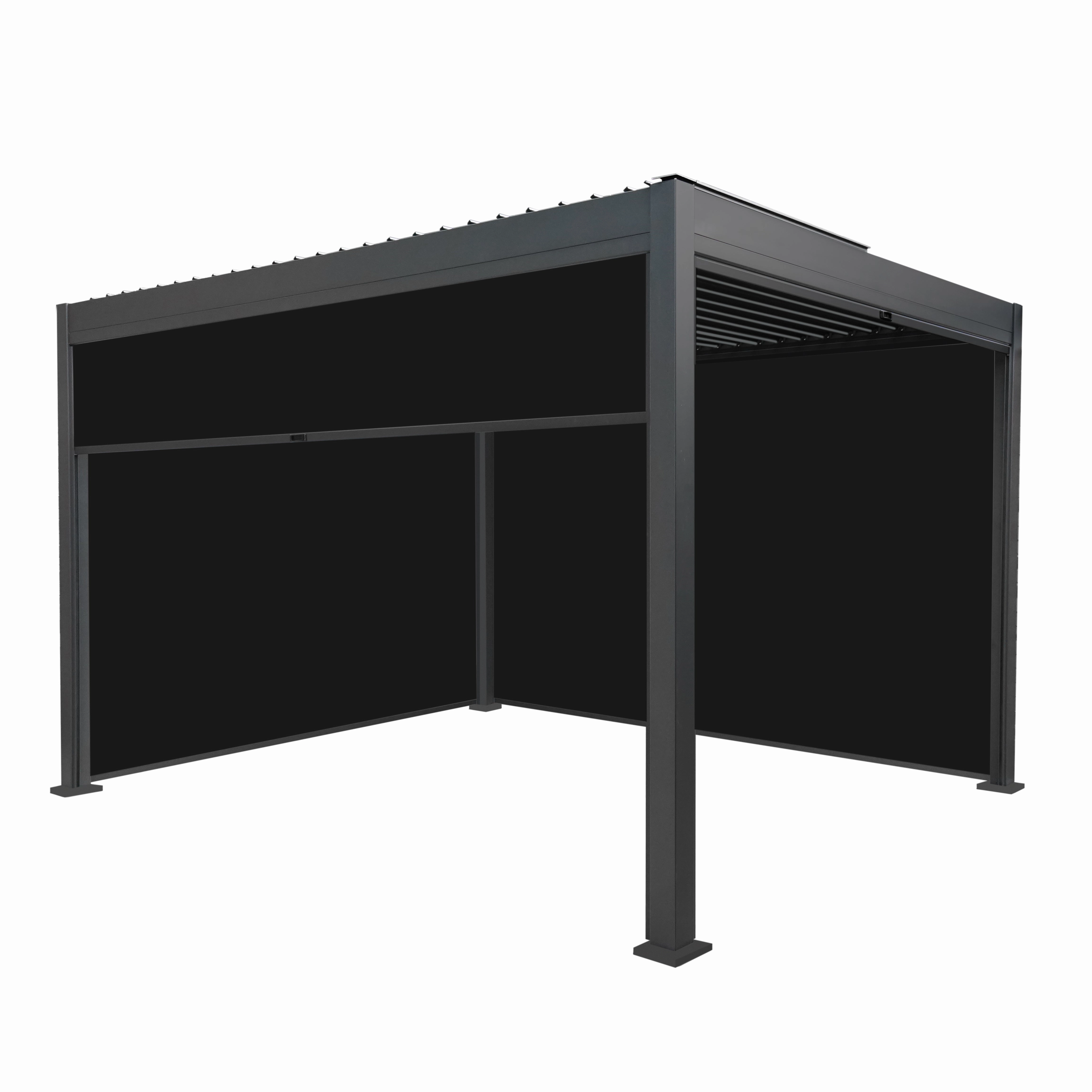 Aluminium Pergola With Anthracite Blinds - 3m x 4moutdoor patio furniture set