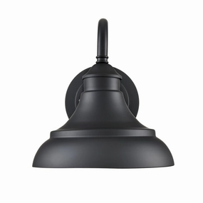 Alvii One Light Outdoor Lantern Powder Coated BlackOutdoor wall sconces with motion sensor