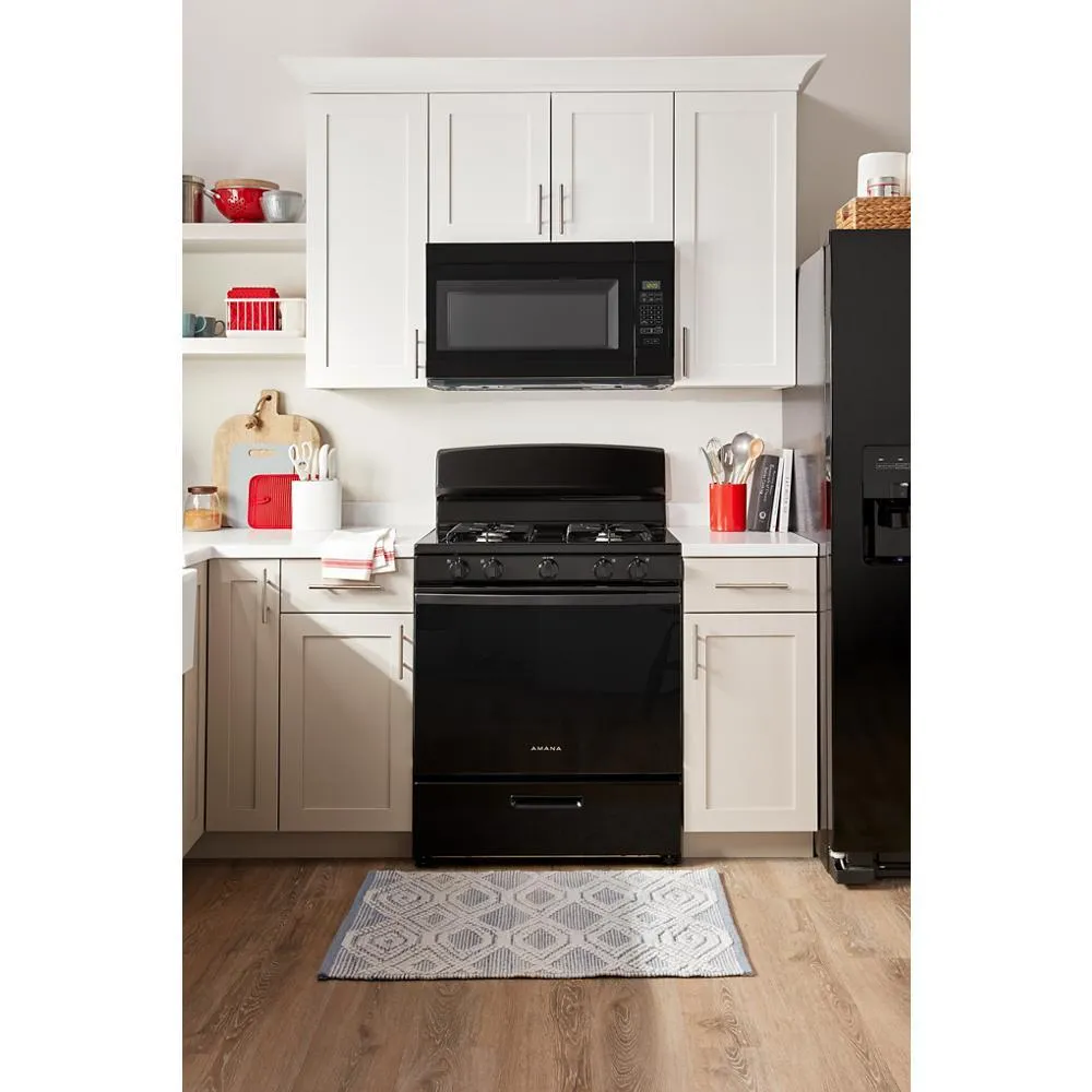 Amana AGR4203MNB Amana? 30-Inch Gas Range With Easy-Clean Glass Door