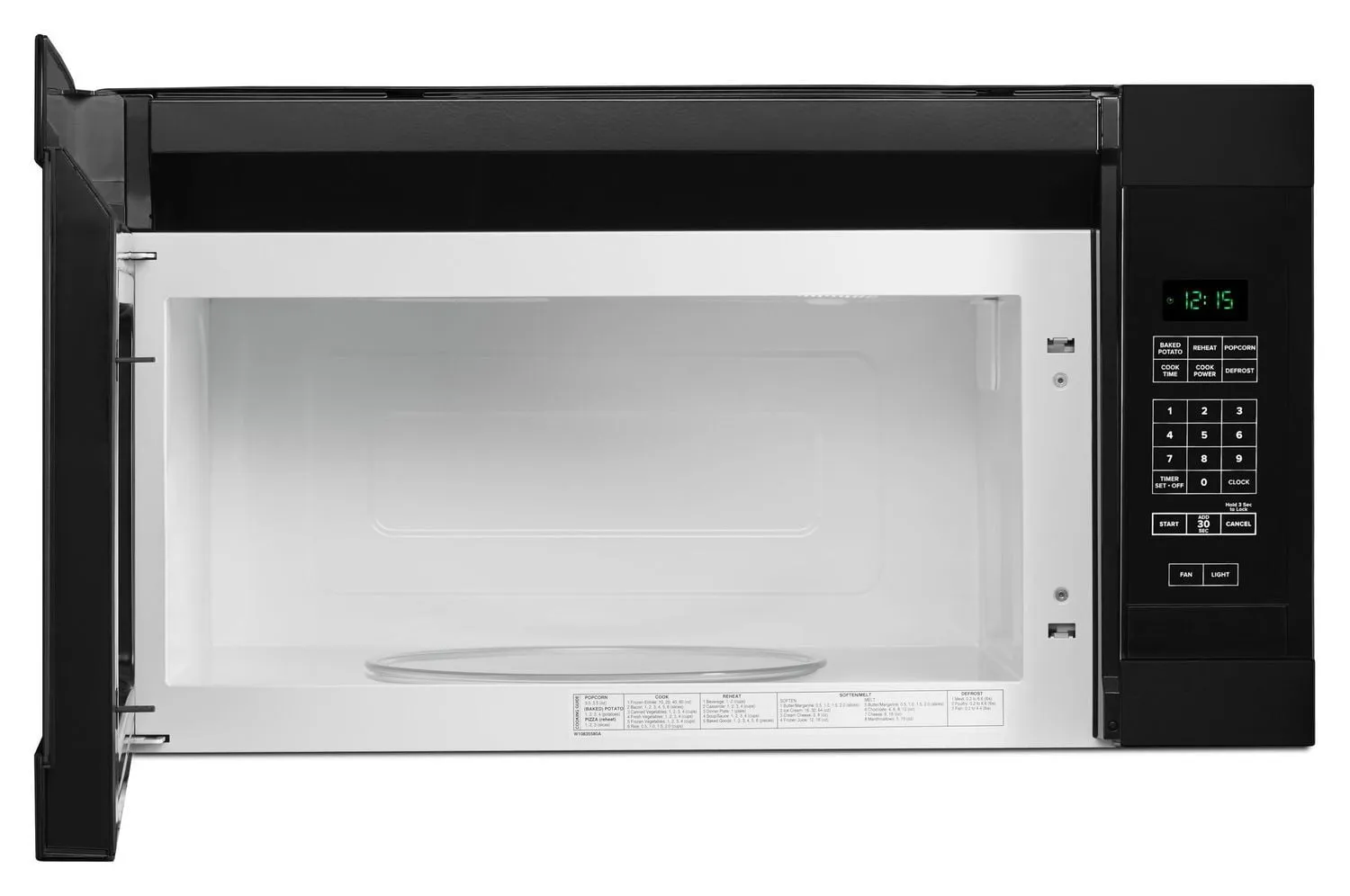 Amana AMV2307PFB 1.6 Cu. Ft. over-The-Range Microwave With Add 0:30 Seconds Black