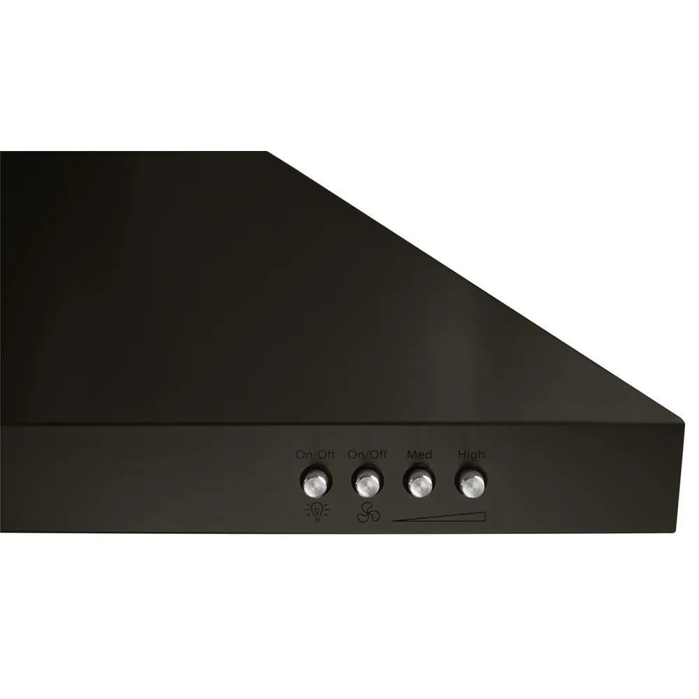 Amana WVW53UC0HV 30" Contemporary Black Stainless Wall Mount Range Hood