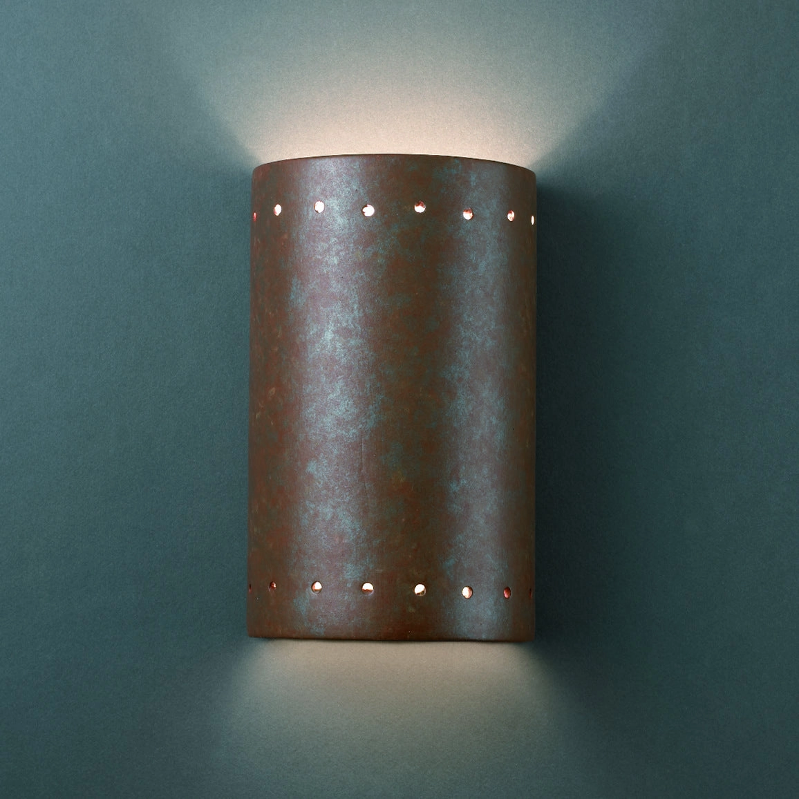 Ambiance Lantern Rust PatinaOutdoor wall sconces with motion sensor