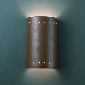 Ambiance Lantern Rust PatinaOutdoor wall sconces with motion sensor