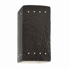 Ambiance LED Lantern Hammered IronOutdoor wall sconces with motion sensor