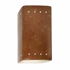 Ambiance LED Lantern Rust PatinaOutdoor wall sconces with motion sensor