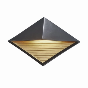 Ambiance LED Wall Sconce Carbon Matte Black w/Champagne GoldOutdoor wall sconces with motion sensor