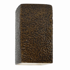 Ambiance LED Wall Sconce Hammered BrassOutdoor wall sconces with motion sensor