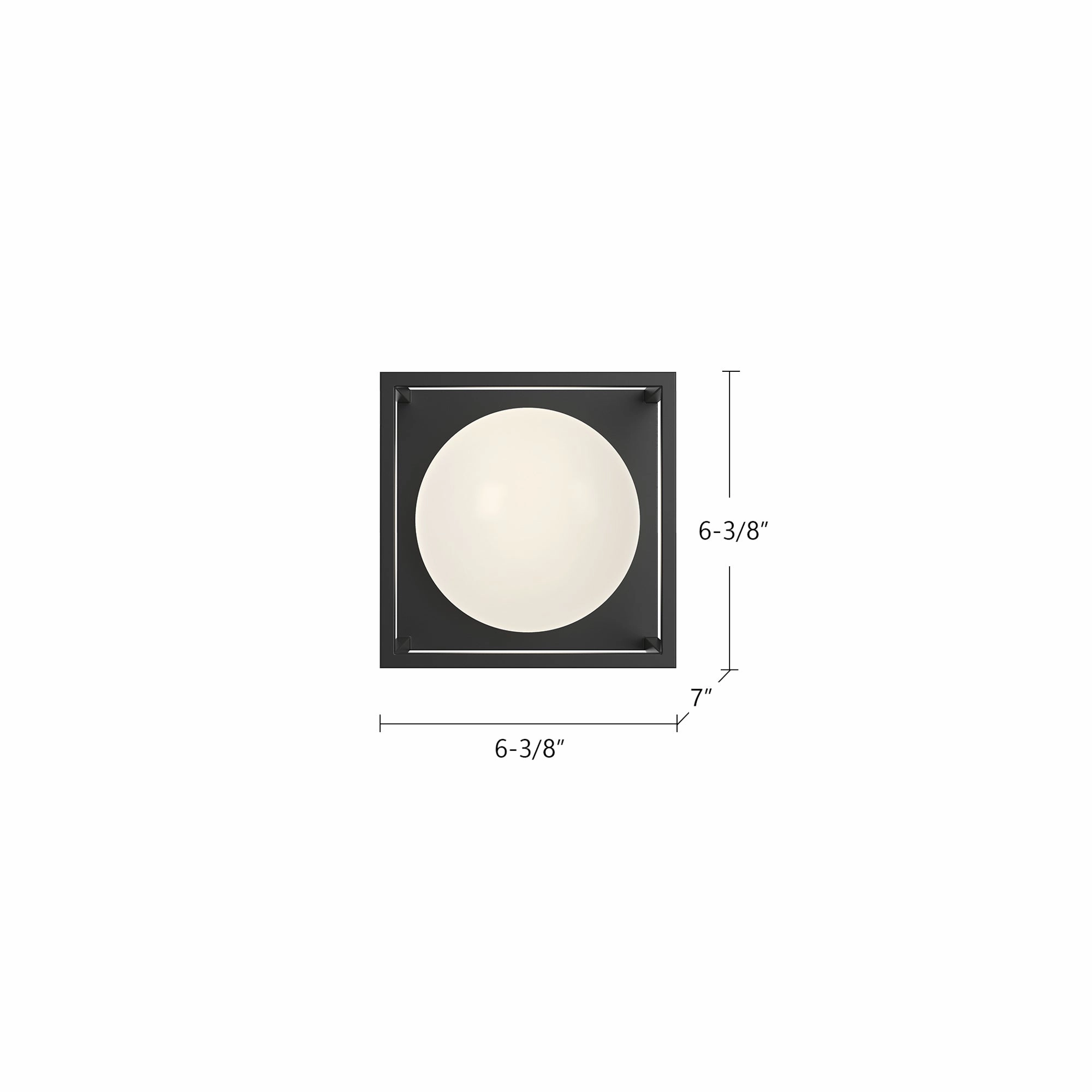 Amelia One Light Outdoor Wall Lantern Black