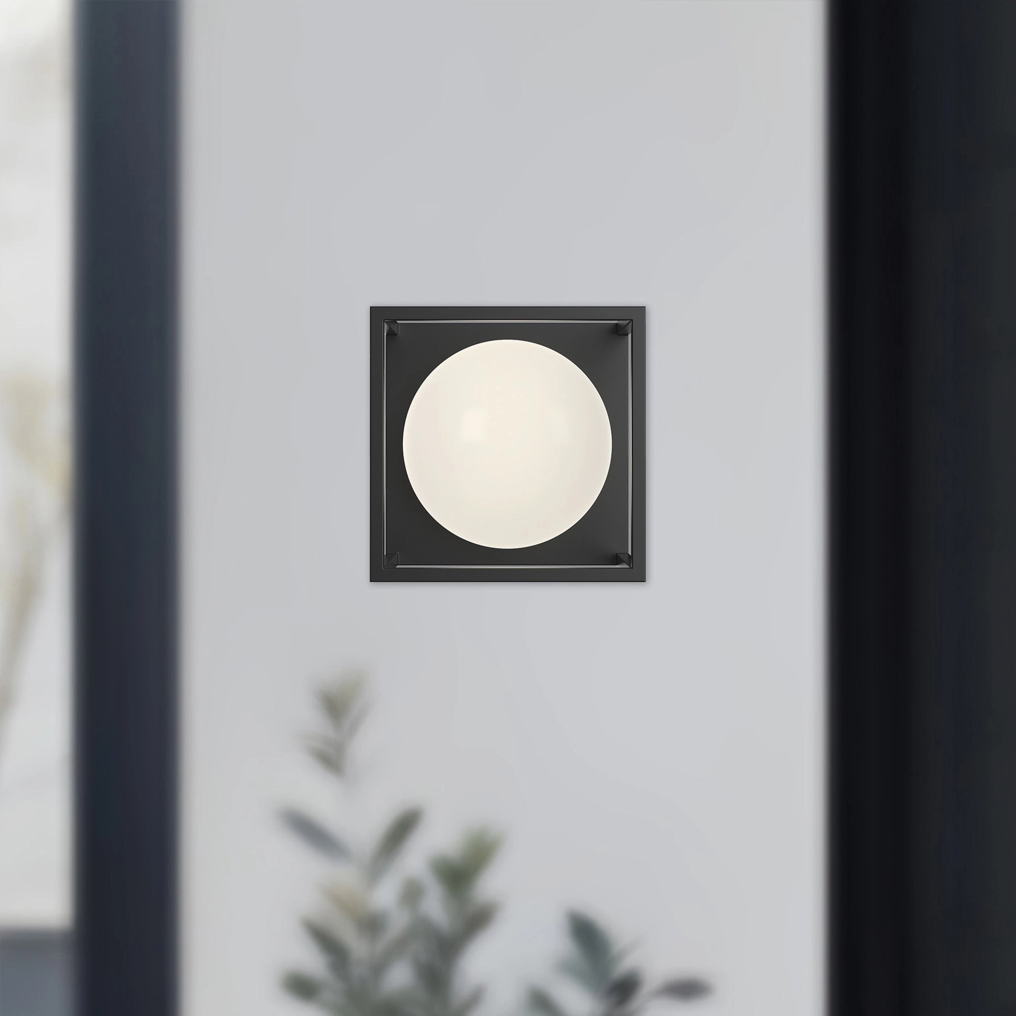 Amelia One Light Outdoor Wall Lantern Black
