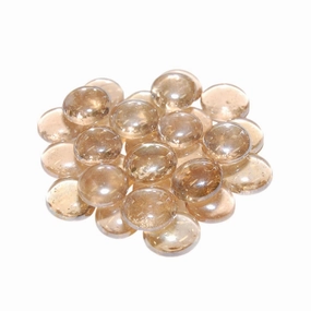 American Fyre Designs 10 lbs Champagne Fyre Gems Media GLG-10-DFireproof mat for under fire pit