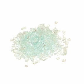 American Fyre Designs 10 lbs Clear Fyre Glass Media GL-10-CFireproof mat for under fire pit