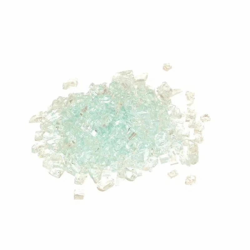 American Fyre Designs 10 lbs Clear Fyre Glass Media GL-10-CFireproof mat for under fire pit