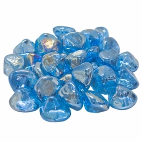 American Fyre Designs 10 lbs Steel Blue Diamond Nuggets GLD-10-SBFireproof mat for under fire pit