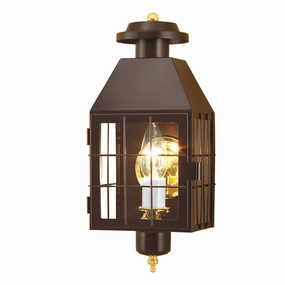 American Heritage One Light Wall Mount BronzeOutdoor wall sconces with motion sensor