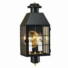 American Heritage Two Light Wall Mount BlackOutdoor wall sconces with motion sensor