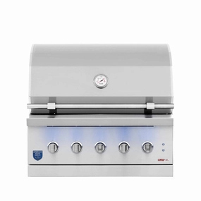 American Made Grills AMG Encore 36" Hybrid Built-in Gas Grill ENC36 professional outdoor BBQ grill set