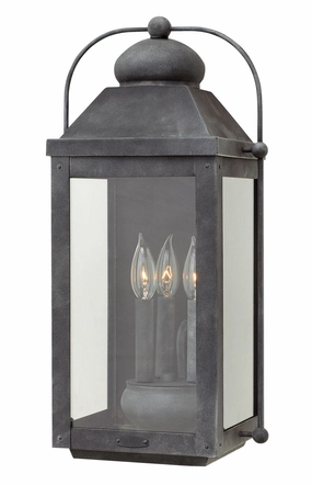 Anchorage LED Wall Mount Aged ZincOutdoor wall sconces with motion sensor