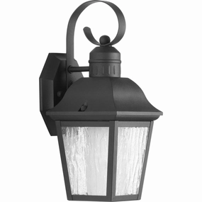 Andover One Light Wall Lantern Textured BlackOutdoor wall sconces with motion sensor