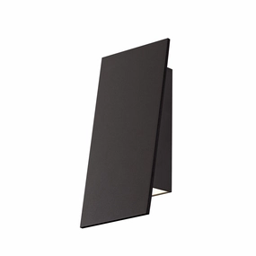 Angled Plane LED Wall Sconce Textured BronzeOutdoor wall sconces with motion sensor
