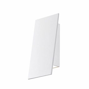 Angled Plane LED Wall Sconce Textured WhiteOutdoor wall sconces with motion sensor