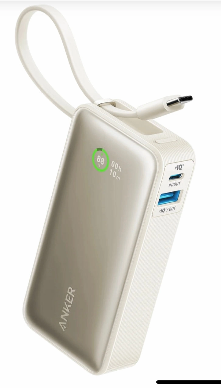 Anker Nano 10,000Mah Power Bank (30W)Built-In Usb-C Cable Trending Today Steal MustHave Steals