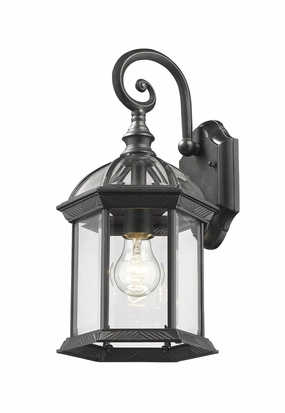 Annex One Light Outdoor Wall Light BlackOutdoor wall sconces with motion sensor