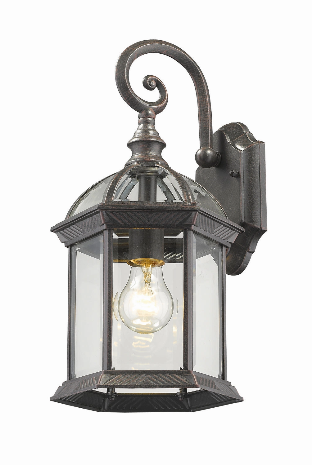 Annex One Light Outdoor Wall Light RustOutdoor wall sconces with motion sensor