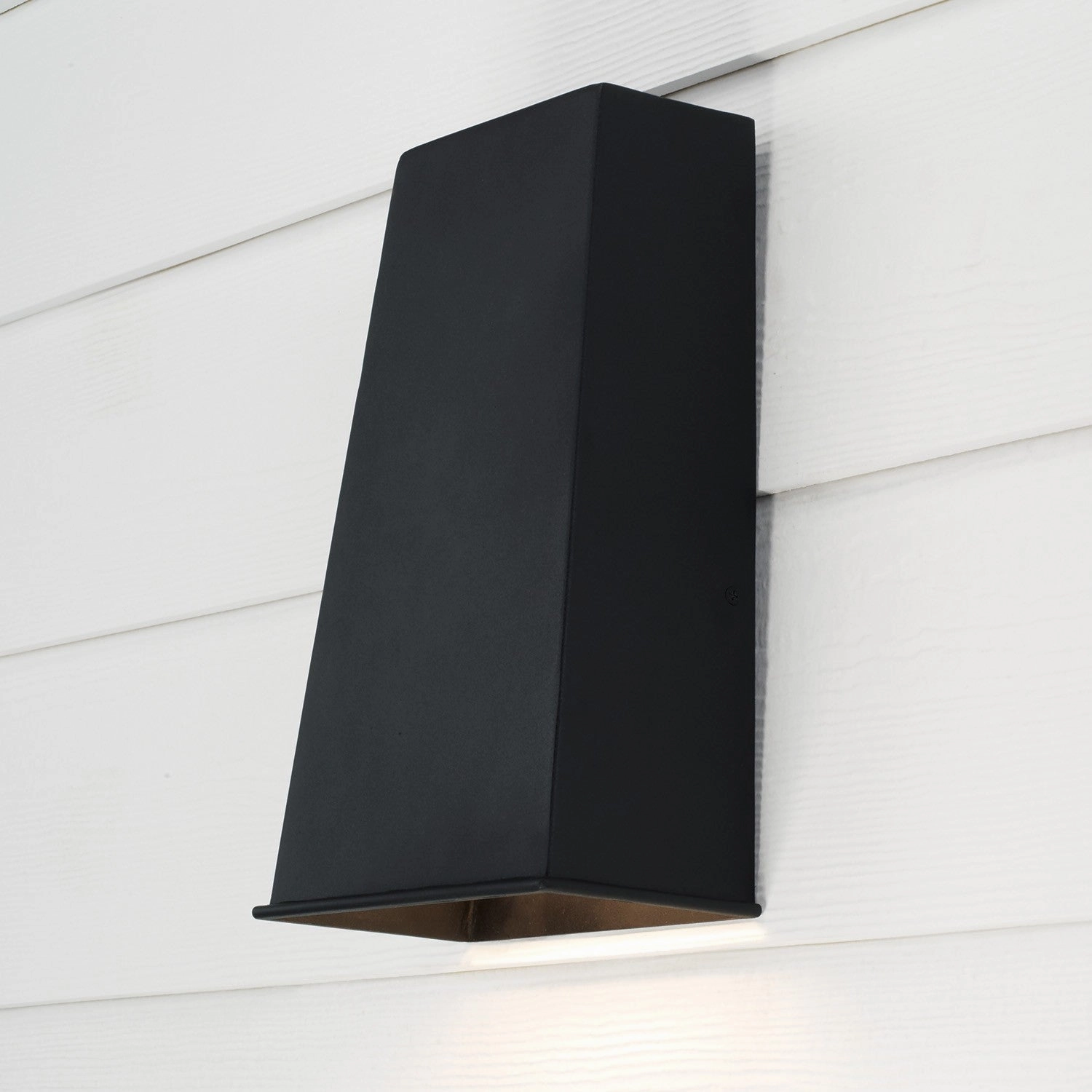 Ansel One Light Outdoor Wall Lantern Black
