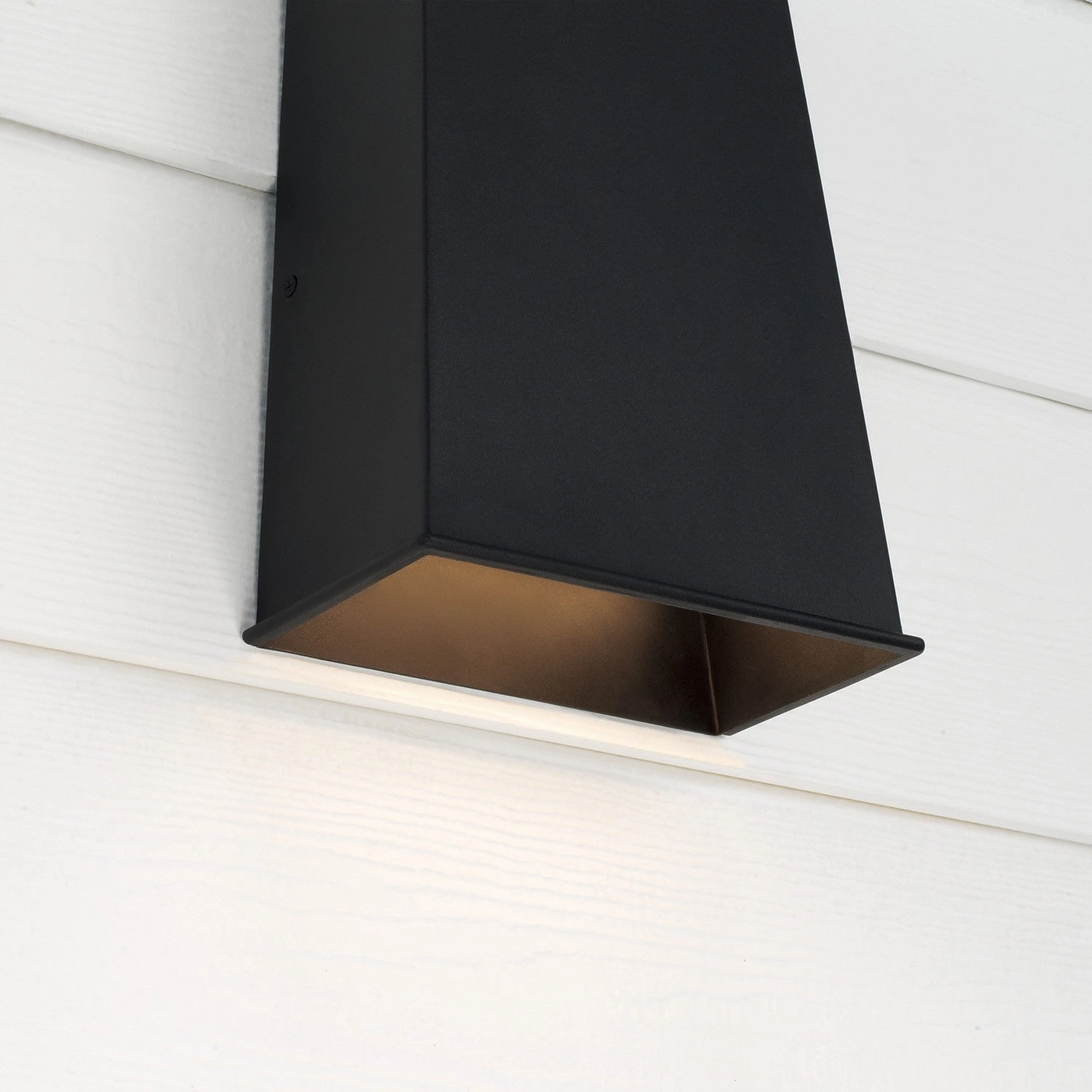 Ansel One Light Outdoor Wall Lantern Black