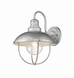 Ansel One Light Outdoor Wall Light GalvanizedOutdoor wall sconces with motion sensor