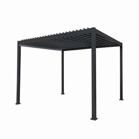 Anthracite Aluminium Pergola 3m x 3moutdoor patio furniture set