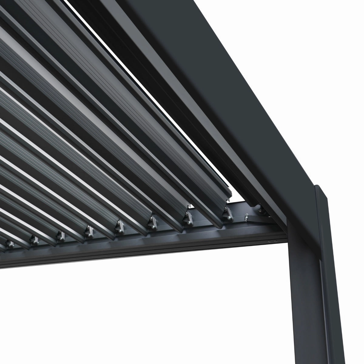 Anthracite Aluminium Pergola 3m x 3m