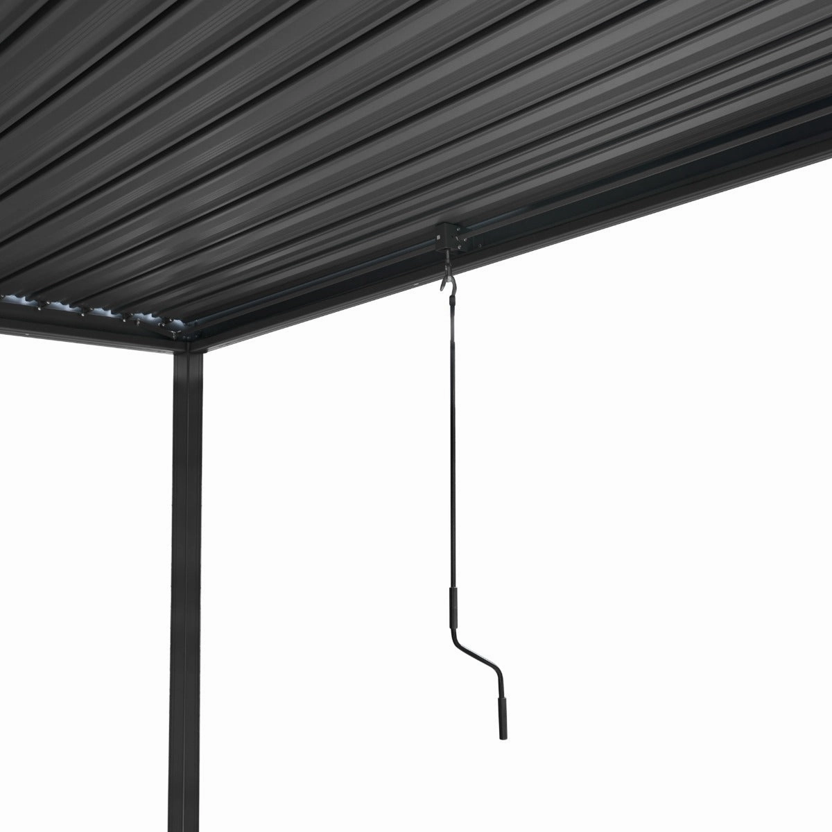 Anthracite Aluminium Pergola 3m x 3m