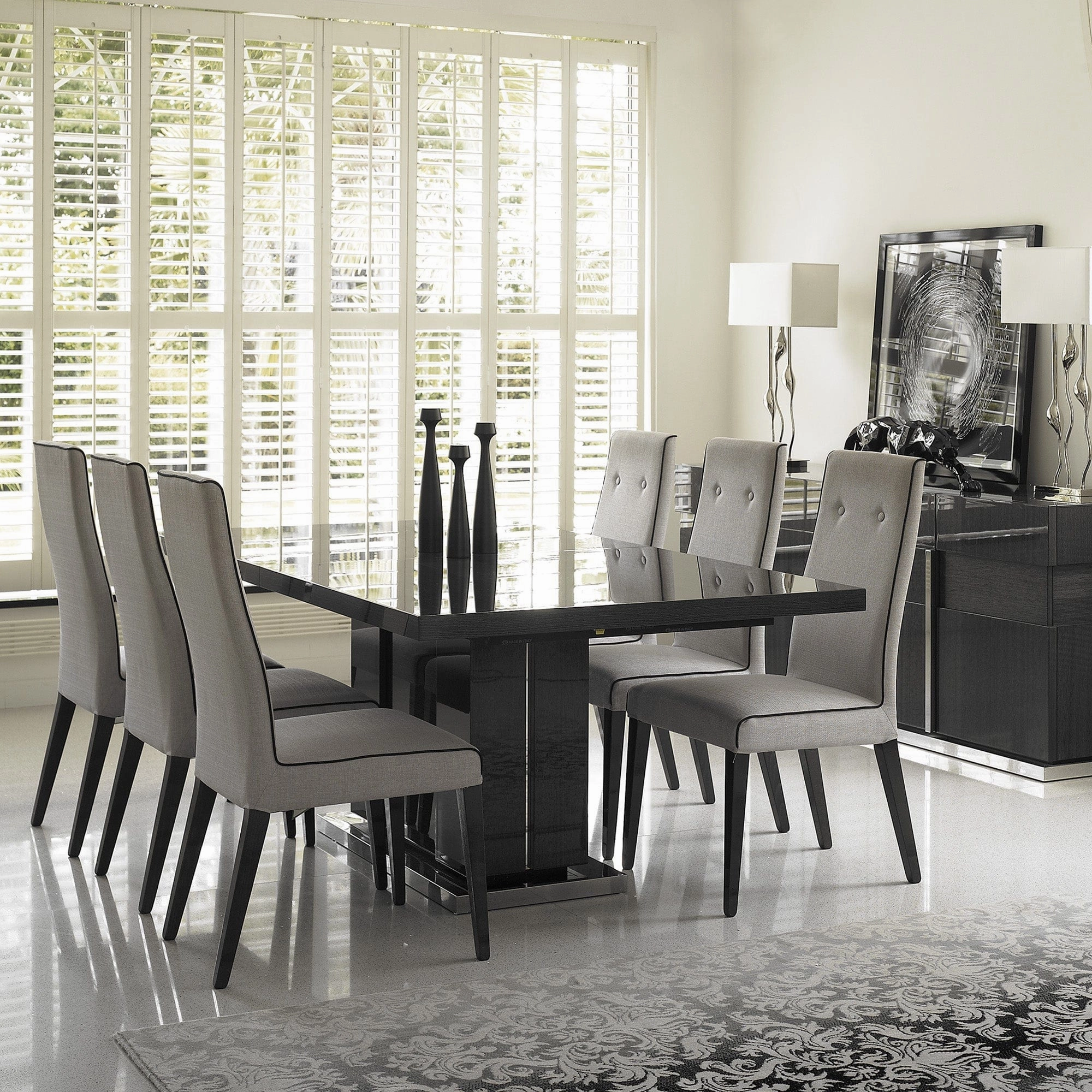Antibes - Square End Table In Grey Koto High Gloss