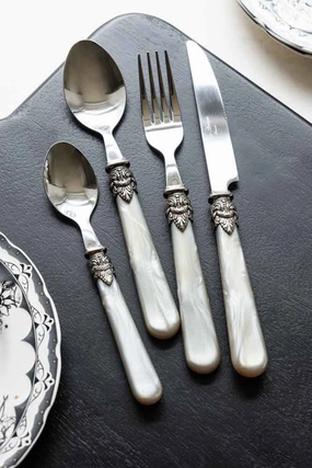 Antique Champagne Cutlery 4-Piece Setoutdoor patio dining furniture set