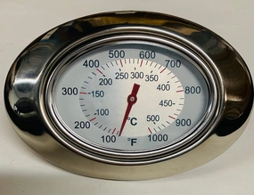 AOG American Outdoor Grill Analog Thermometer & Angled Bezel 23307Stainless steel BBQ tool set