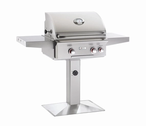 AOG American Outdoor Grill T Series 24" Post Mount with Base Grill 24NPT compact BBQ grill for small spaces