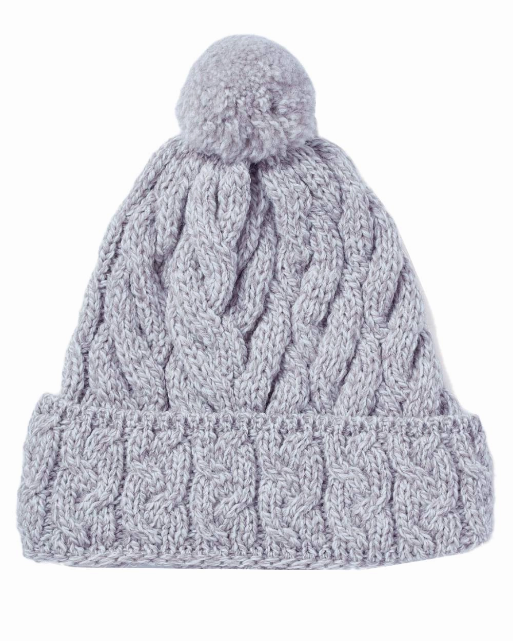 Daily Special Offer Limited Offer Alert Aran Chunky Knit Bobble Hat