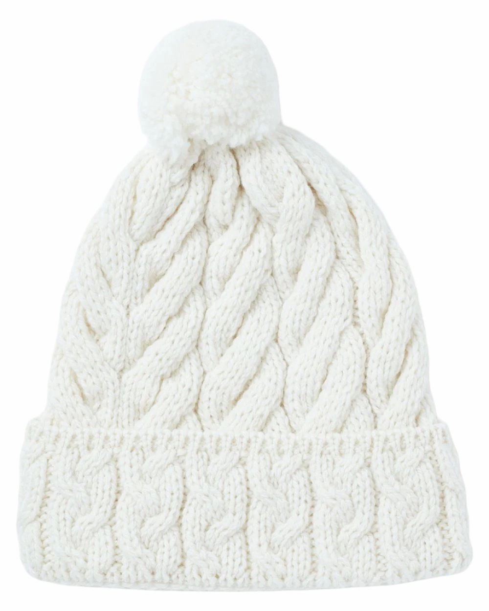 Aran Chunky Knit Bobble Hat Dont Miss This Offer Special Price Today