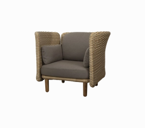 Arch lounge chair w/ low arm/backrestoutdoor lounge chair for relaxing