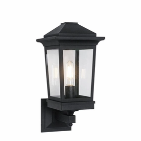 Ardenno One Light Wall Sconce Matte BlackOutdoor wall sconces with motion sensor