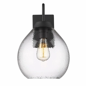 Ariella One Light Outdoor Wall Sconce Natural BlackOutdoor wall sconces with motion sensor