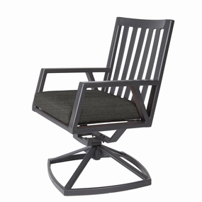 Aris Dining Swivel Rockeroutdoor dining chair with armrests