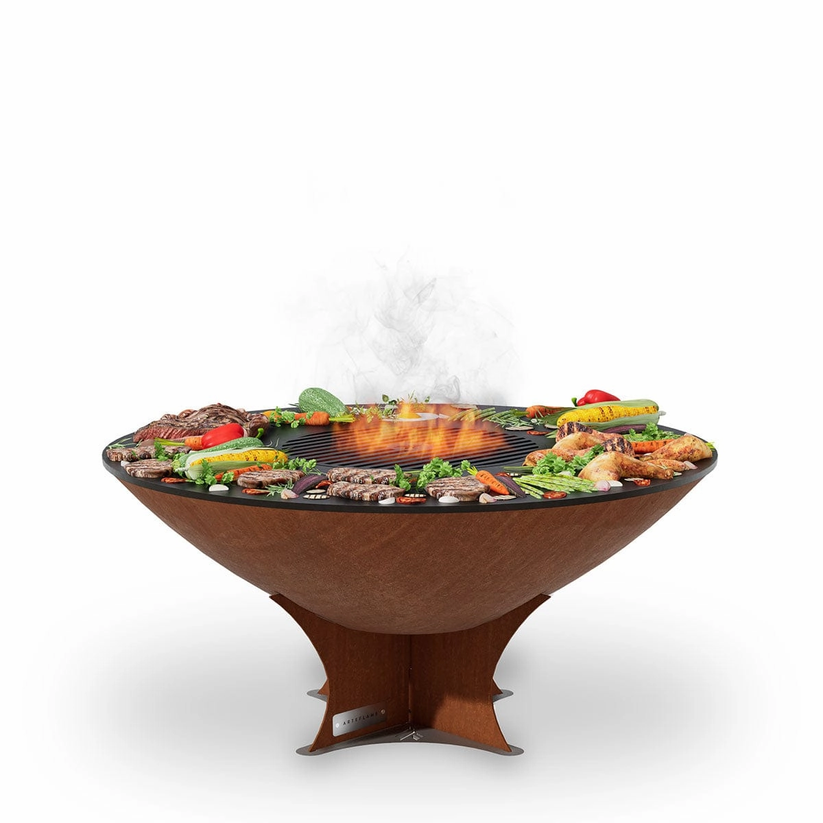 Arteflame 40 inch Fire Pit With Cooktop AFCL40NB