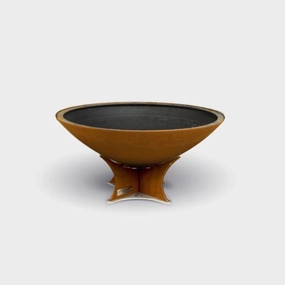 Arteflame 40" Fire Pit Low Euro Baseportable outdoor fire pit with lid